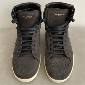 Saint Laurent SL/10H Suede High-Top Sneakers